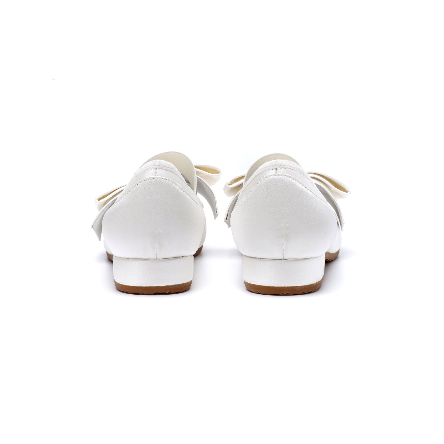 SATIN BALLERINAS , White