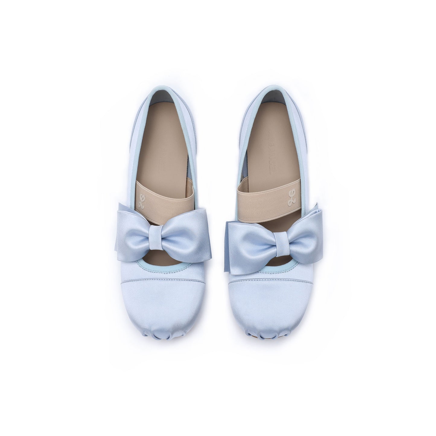 SATIN BALLERINAS , Blue